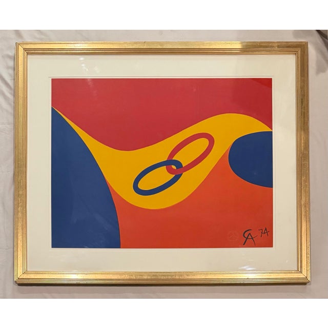 1974 Alexander Calder “Friendship” Flying Colors Collection Lithograph For Sale - Image 9 of 9