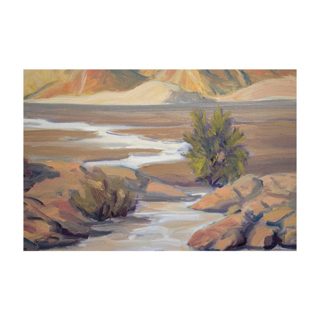 Textile Panamint Valley Desert Landscape by Mike Wright For Sale - Image 7 of 10