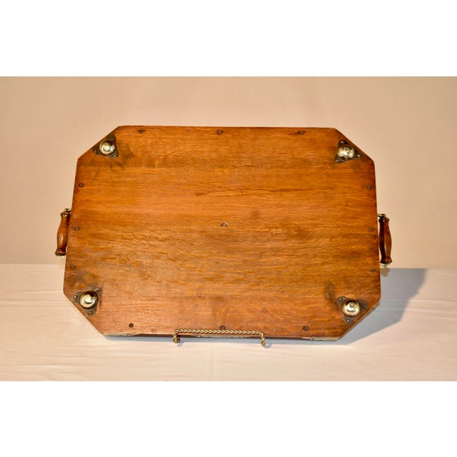 Wood Late 19th Century English Serving Tray For Sale - Image 7 of 8