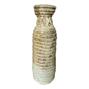 Stacked Coil Studio Pottery Vase Rose 08’