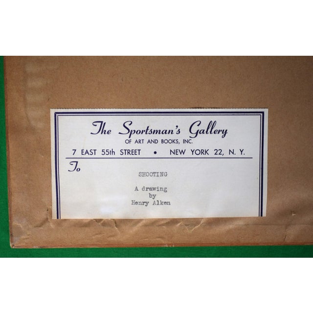 Mid 20th Century Huntsmen Shooting Drawing by Henry Alken For Sale - Image 4 of 5