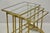 Mid 20th Century Hollywood Regency Brass Faux Bamboo Glass Top Nesting Side Tables Styled After Mastercraft - Set of 3 For Sale - Image 5 of 12