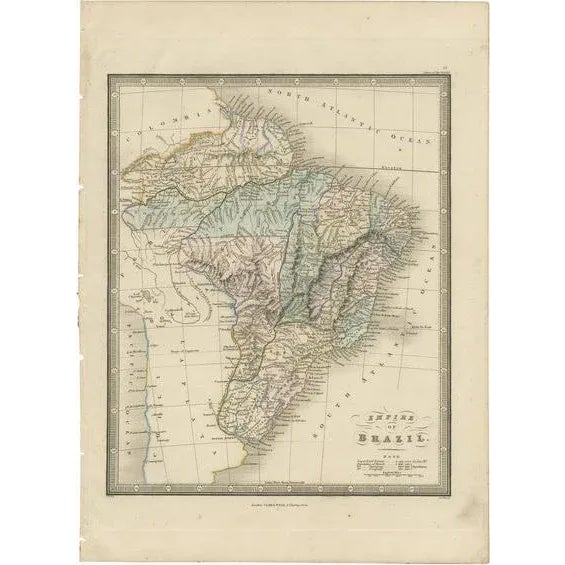 Mid 19th Century Antique Map of Brazil by Wyld, 1845 For Sale - Image 5 of 5