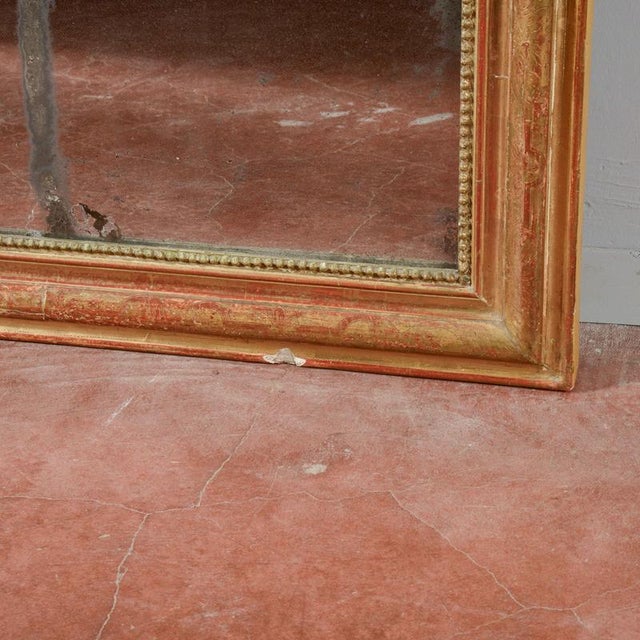 French Gold Leaf Fireplace Mirror For Sale - Image 4 of 18