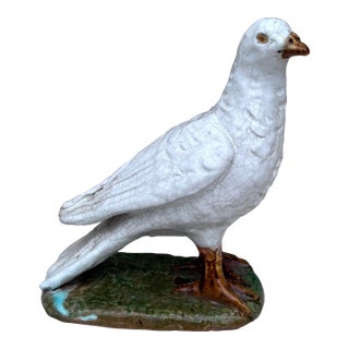Terracotta Majolica Pigeon Bavent Normandy For Sale