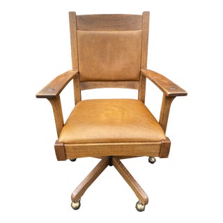 Stickley Brown Desk Chair For Sale