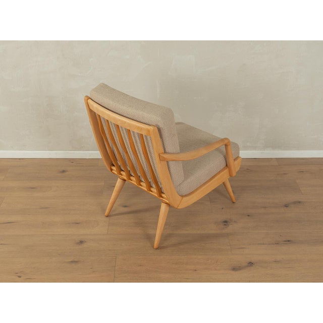 Vintage Armchair in Beech, 1950s For Sale - Image 4 of 10