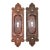 Pair of Victorian Cast Iron Sargent Pocket Door Plates For Sale
