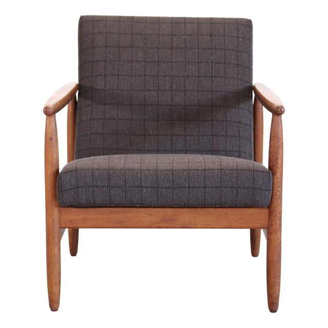 Oak J65 Armchair by Ejvind Johansson for FDB Mobler, 1960s For Sale