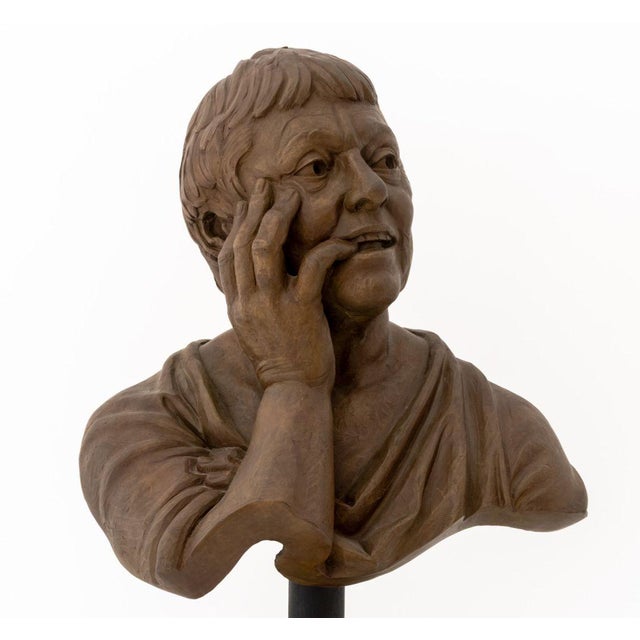 Jay Hall Carpenter (American, b. 1959) Bust of a Male Figure Patinated Bronze Sculpture, 1993, signed, dated, and numbered...