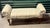 Cream Queen Anne Style Rolled Arm Bench For Sale - Image 8 of 8
