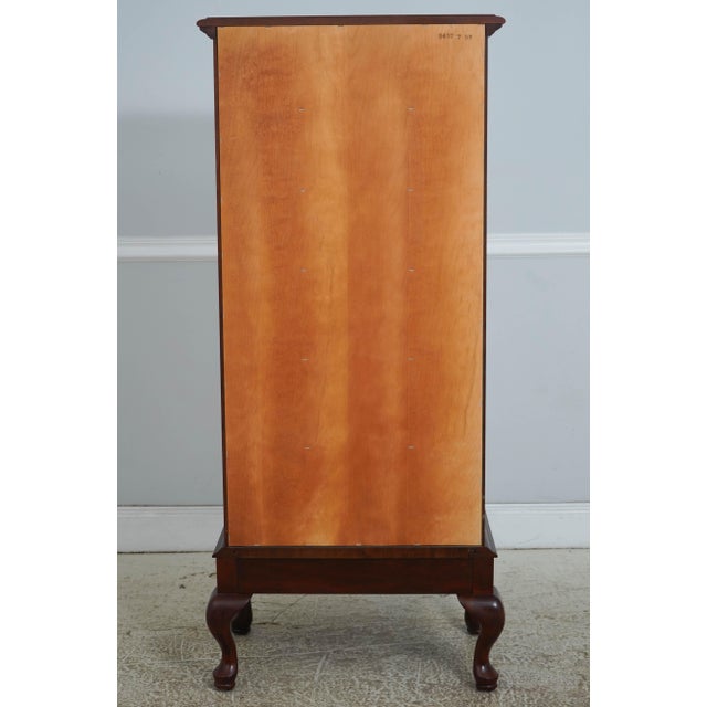 Colonial Mahogany 6 Drawer Lingerie High Chest For Sale - Image 14 of 15