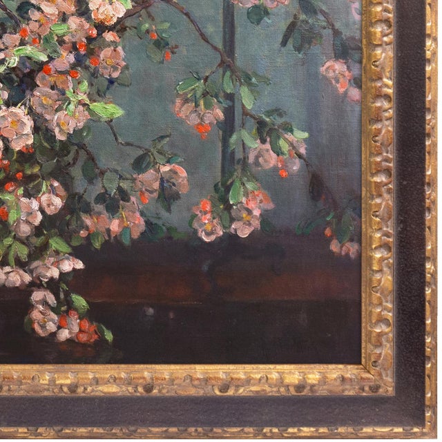 Traditional 'Apple Blossoms' by Anna Lee Stacey, 1924, Paris, New York, Chicago, Art Institute of Chicago, Art Students League, Japanese Edo, Woman Artist For Sale - Image 3 of 13