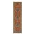 2.6x12Ft. Brunt Orange Persian Design Inspired Hand Knotted Wool Runner Rug For Sale