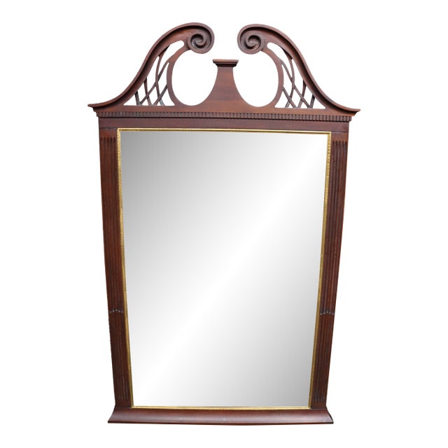 Henkel Harris Chippendale Mahogany Mirror For Sale