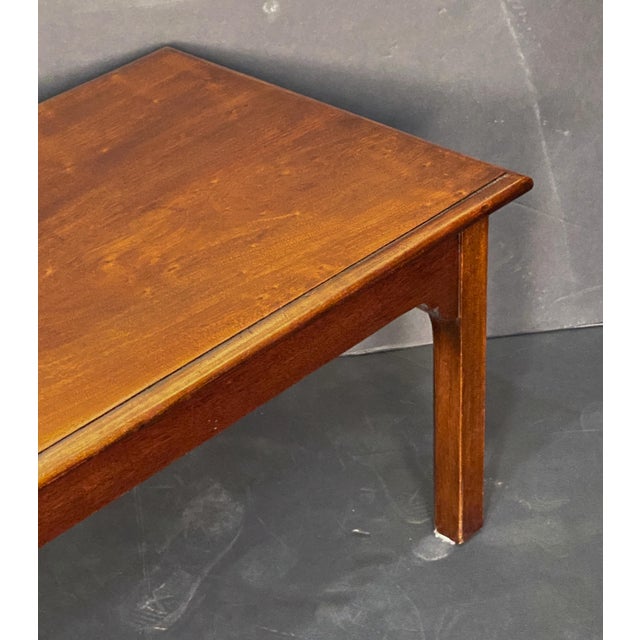 French Rectangular Low or Coffee Table of Mahogany For Sale In Austin - Image 6 of 10