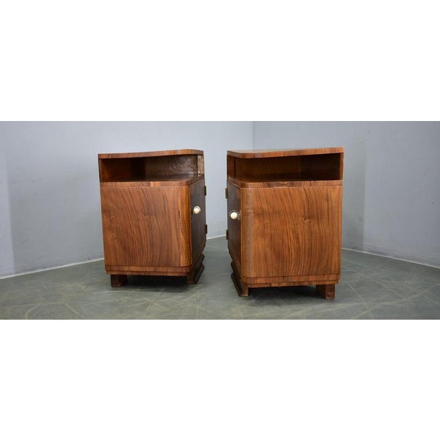 Art Deco Bedside Tables, Czechoslovakia, 1939, Set of 2 For Sale - Image 15 of 18