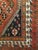 Vintage Persian Qashqai Tribal Area Rug, Hand-Knotted Wool, Geometric Pattern, 5x7, Rust & Navy For Sale - Image 13 of 16