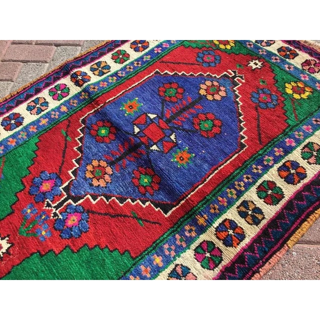 Vintage Turkish Hand Knotted Area Rug - 37.5"x54" For Sale In Raleigh - Image 6 of 8