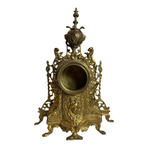 Antique French Style Rococo Mantel Clock Case Gilt Brass