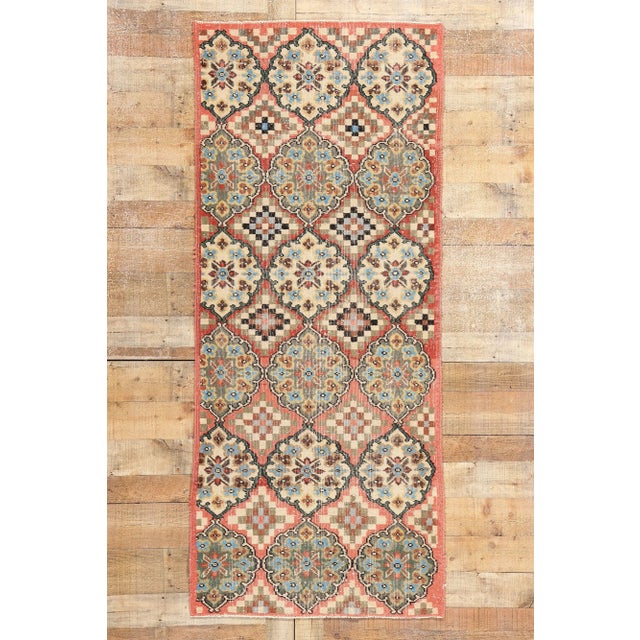 Zeki Muren Vintage Turkish Sivas Rug - 03'00 X 07'02 For Sale - Image 9 of 9