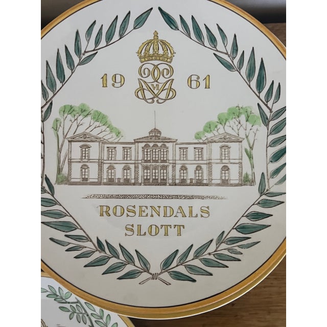 Mid Century Gefle Swedish Castle Wall Plates- Set of 9 For Sale - Image 9 of 15