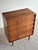 Vintage Mid Century Walnut Five-Drawer Dresser For Sale - Image 9 of 11