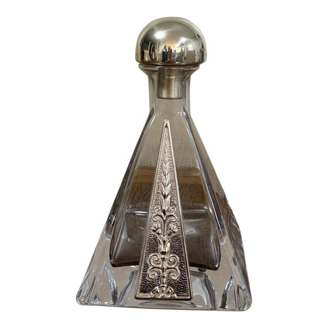 Mid 20th Century Ottaviani Italian Silver Decanter For Sale