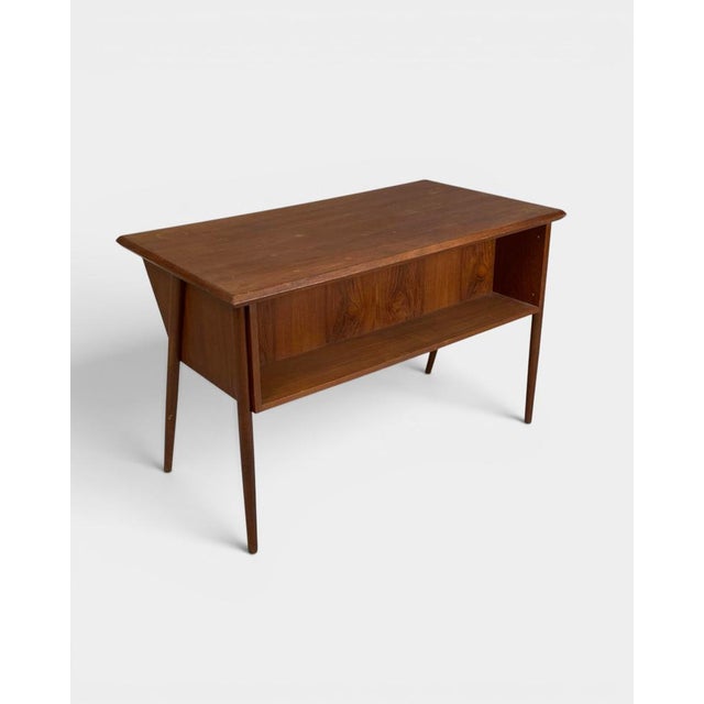 Mid-Century Modern Vintage Danish Modern Desk attributed to Gunnar Nielsen for Tibergaard, 1960s For Sale - Image 3 of 7
