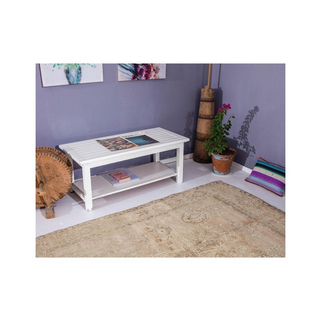 Vintage Washed Out Turkish Kars Rug - 5`4" X 12`0" For Sale In Los Angeles - Image 6 of 6