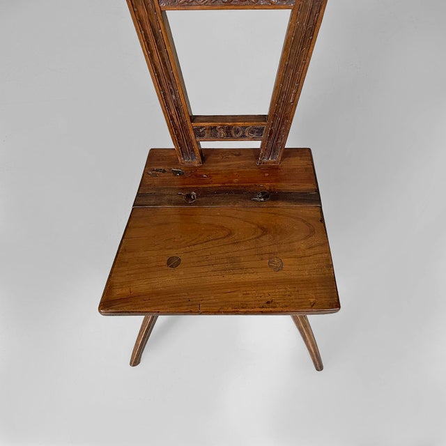 Italian 19th Century Style Chair in Wood, 1930s For Sale - Image 9 of 16