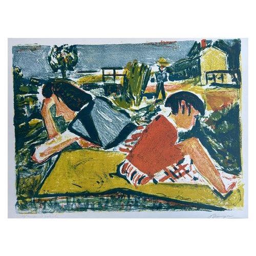 François Desnoyer, The Nap, Original Lithograph For Sale - Image 8 of 8