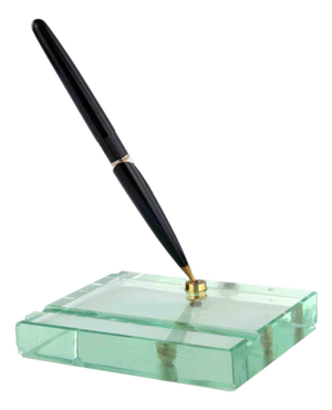 Vintage Glass Pen Holder, Europe, 1960s