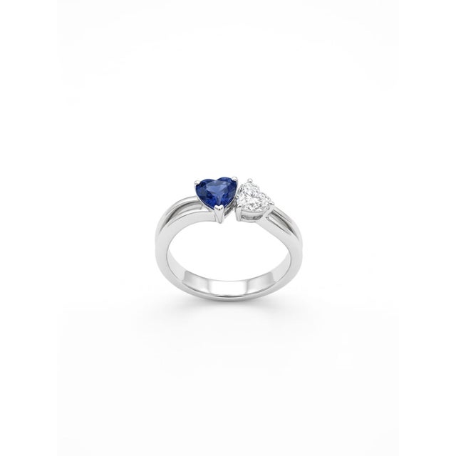 18k Gold Cocktail Ring With 0.83ct Color Stone & 0.51ct Fancy Diamonds For Sale In New York - Image 6 of 8