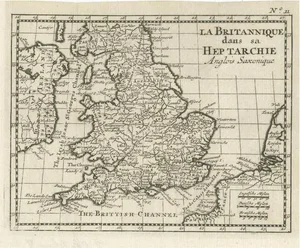 Small Antique Map of England and Wales