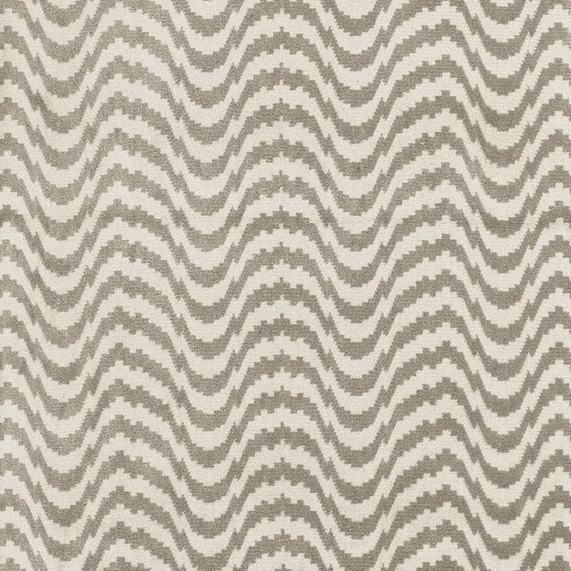 Sample - Schumacher Zorio Velvet Fabric in Driftwood For Sale