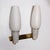 1950s Mid-20th Century Pair of Italian Modernist wall scones - a Pair For Sale - Image 5 of 9