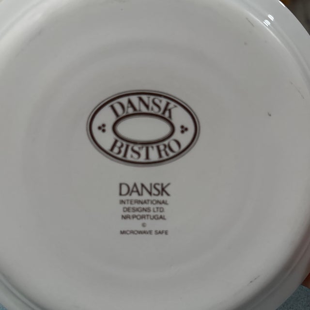 Italian 1980s Vintage Dansk Bistro Cup Plates - Set of 6 For Sale - Image 3 of 7