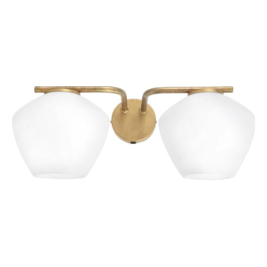 DK Two Arms Wall Lamp by Henrik Tengler for Konsthantverk For Sale