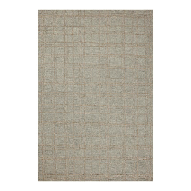 Chris Loves Julia x Loloi Polly Fog / Wheat 2'-0" x 5'-0" Accent Rug For Sale