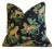 Early 21st Century Jungle Leopard Cheetah Big Cat & Floral Feather/Down Pillow 22" Square For Sale - Image 5 of 7