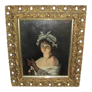 Antique Oil on Canvas Painting Signed A. Flocker Dated 1897