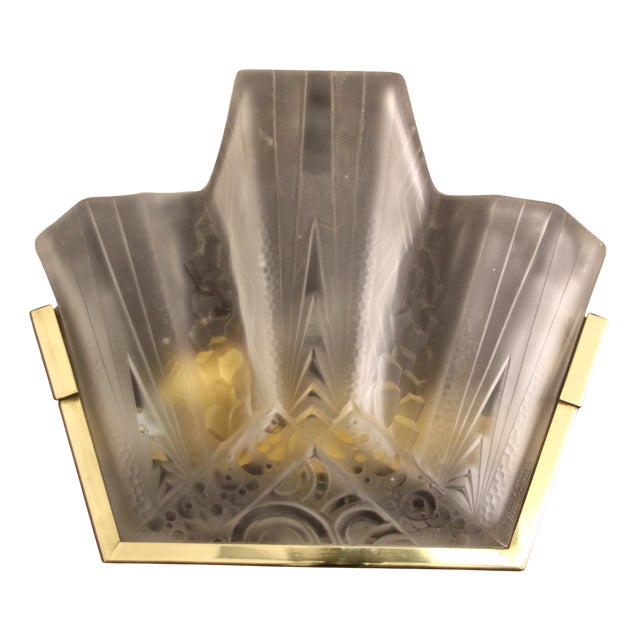 Wall Light by Muller Frères, France, 1920s For Sale