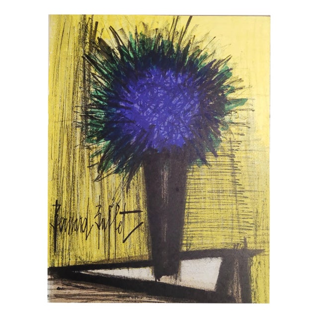 Bernard Buffet, Lila Bouquet, 1968, Lithograph For Sale