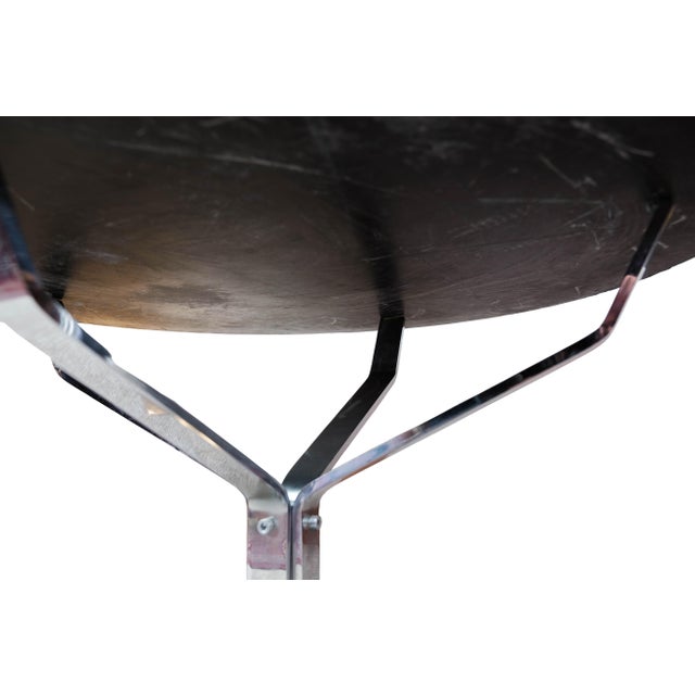 Sigurd Ressell Round Coffee Table with Black Slate Plate by Sigurd Ressell Falcon For Sale - Image 4 of 9