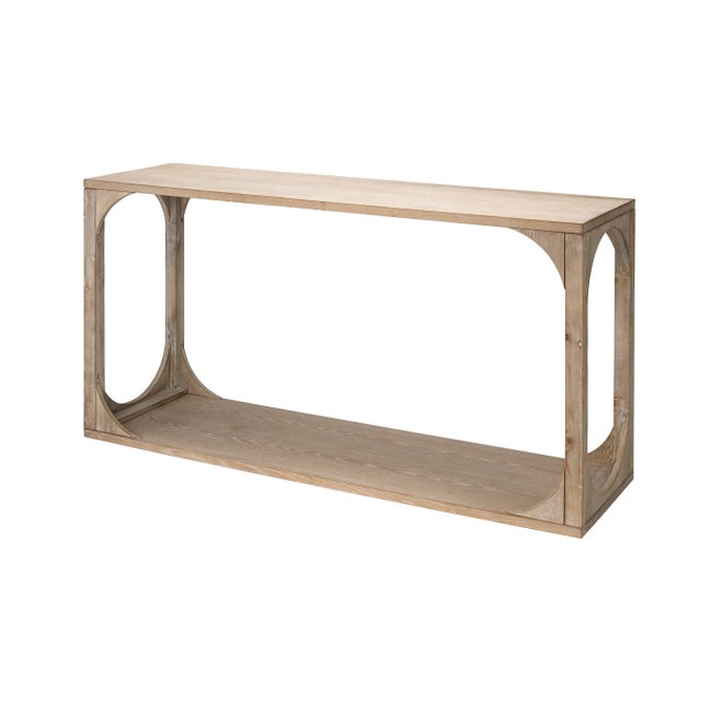Wood Lifestyle by JY Everett Openwork Console Table For Sale - Image 7 of 7