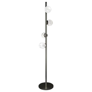 Ofione Brushed Black Metal Floor Lamp by Alabastro Italiano
