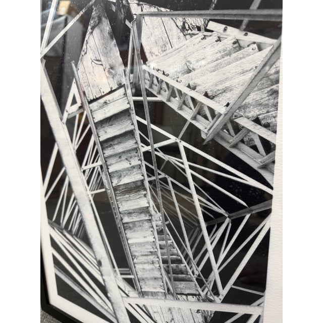 Framed Black & White Architectural Print For Sale - Image 10 of 12