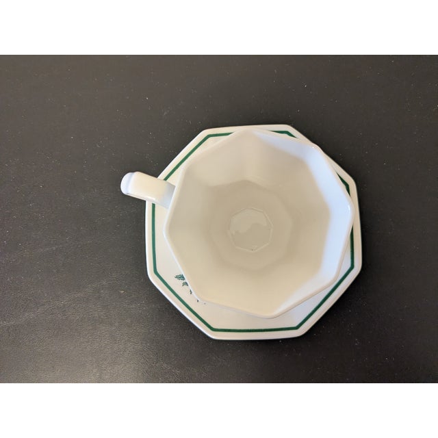Traditional 1980s Nikko Christmastime Octagonal Cup and Saucer Set For Sale - Image 3 of 7