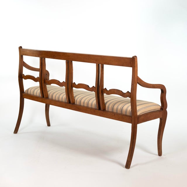 Italian Walnut Bench, Circa 1880 For Sale In San Francisco - Image 6 of 9